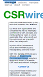 Mobile Screenshot of csrwire.ca
